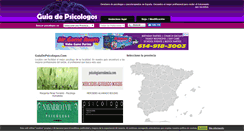 Desktop Screenshot of guiadepsicologos.com